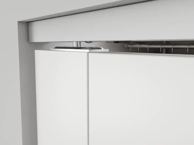 Alt view image 4 of 7 - 30 in. x 80 in. Mirrored Glass Solid Core White Composite Bi-fold Door with Hardware Kit and Door Handle