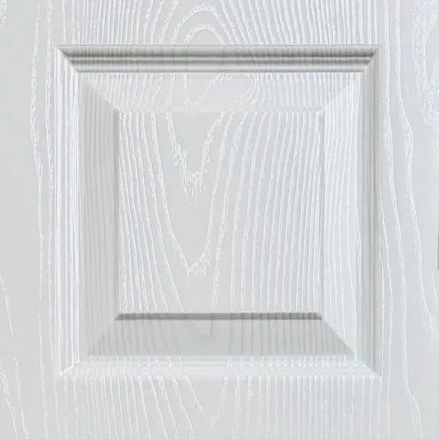 Alt view image 3 of 6 - 30 in. x 80 in. 6 Panel Hollow Core White Oak Finished MDF Composite Bi-fold Door with Hardware Kit