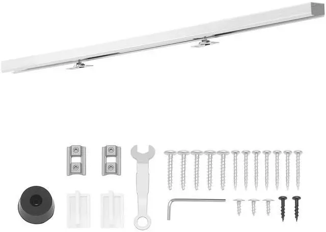 Main image of Sliding Pocket Door Hardware Track Kit, 44.69" Pocket Door Track Kit with Soft Close Mechanism for Smooth and Quiet Sliding, Easy to Install, for 1" to 1 3/4" Thickness 24" Width Single Door