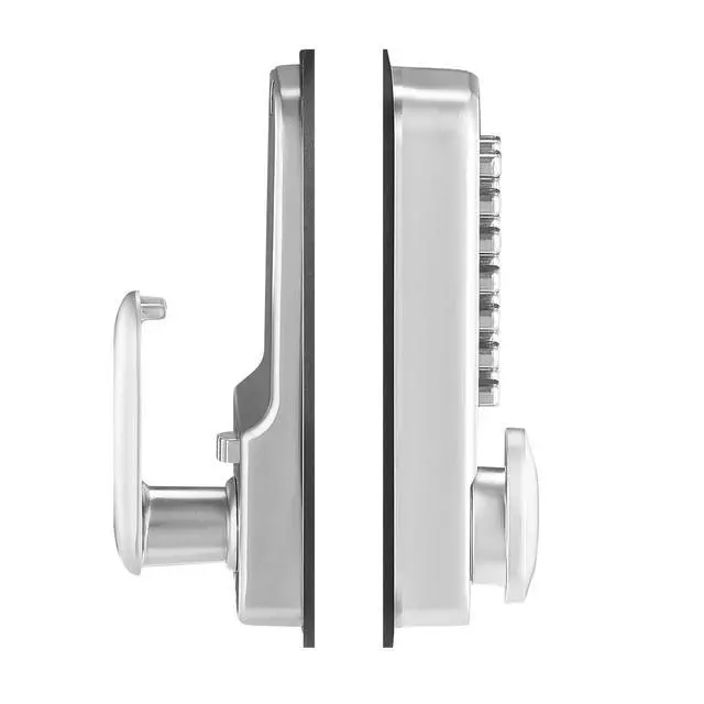 Alt view image 4 of 7 - Mechanical Keyless Entry Door Lock, 14 Key Mechanical Door Lock, Mechanical Keypad Door Knob, Single-Side Stainless Steel Waterproof Keyless Gate Lock, for Home Office Outdoor Fence Garage Yard