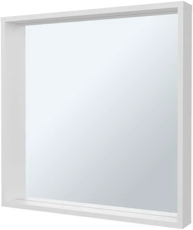 Main image of White Wall Mounted Bathroom Mirror Cabinet with Storage