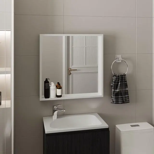 Main image of Dakota Medicine Cabinet with Mirror and Storage, Wall-Mounted Mordern Bathroom Organizer