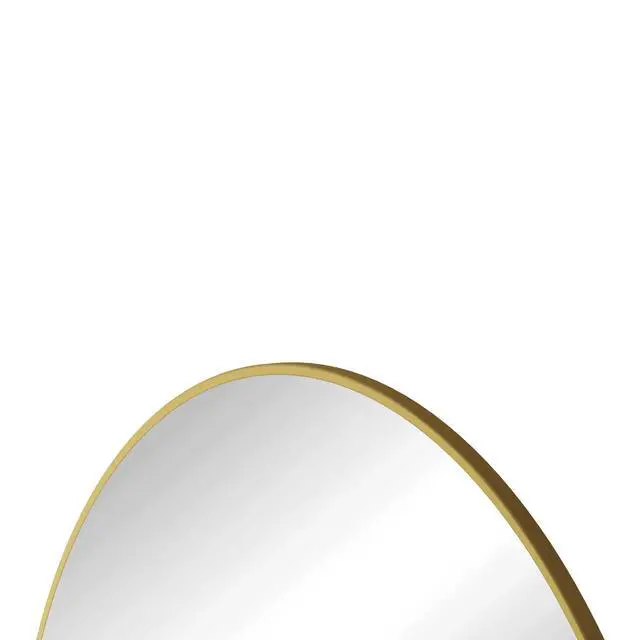 Alt view image 5 of 7 - Wall Mirror 39 Inch Gold Circular Mirror Metal Framed Mirror Round Vanity Mirror Dressing Mirror, for Bathroom, Living Room, Bedroom Wall Decor