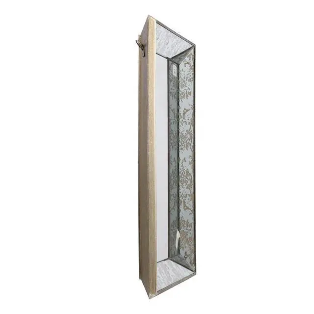 Alt view image 4 of 6 - 24" x 24" Antique Silver Square Mirror with Floral Accents, Decorative Display Tray, Hanging Mirror, Traditional Home Decor