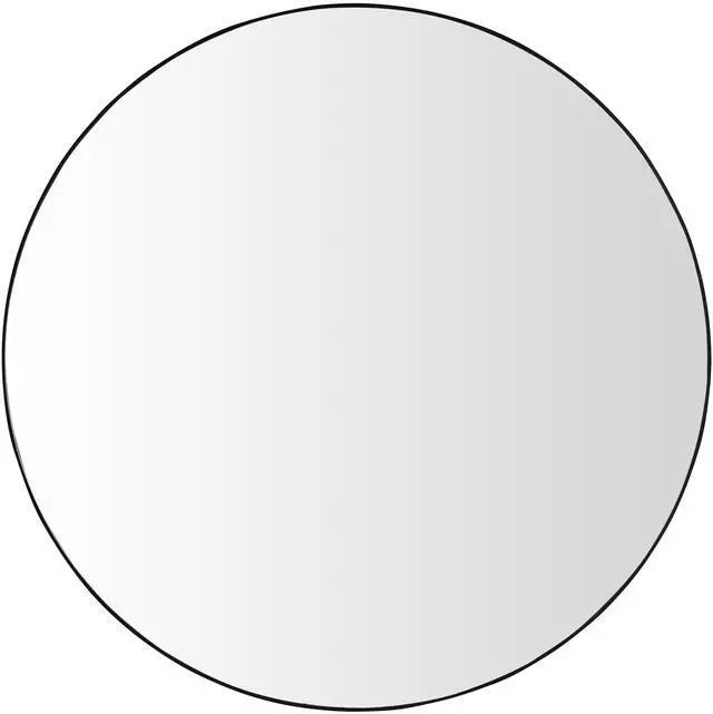 Main image of Wall Mirror 36 Inch Black Circular Mirror Metal Framed Mirror Round Vanity Mirror Dressing Mirror, for Bathroom, Living Room, Bedroom Wall Decor (Horizontal & Vertical)-W2091256135