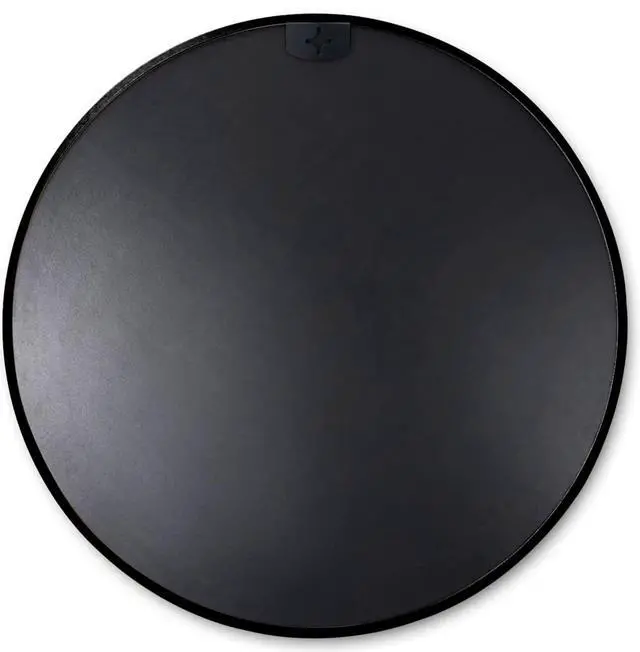Alt view image 5 of 7 - Black 20 Inch Metal Round Bathroom Mirror