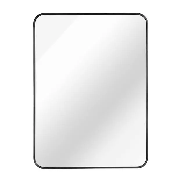 Alt view image 6 of 7 - 24x36 Inch Black Metal Framed Rectangular Bathrrom Mirror for Wall.(W2203135010)