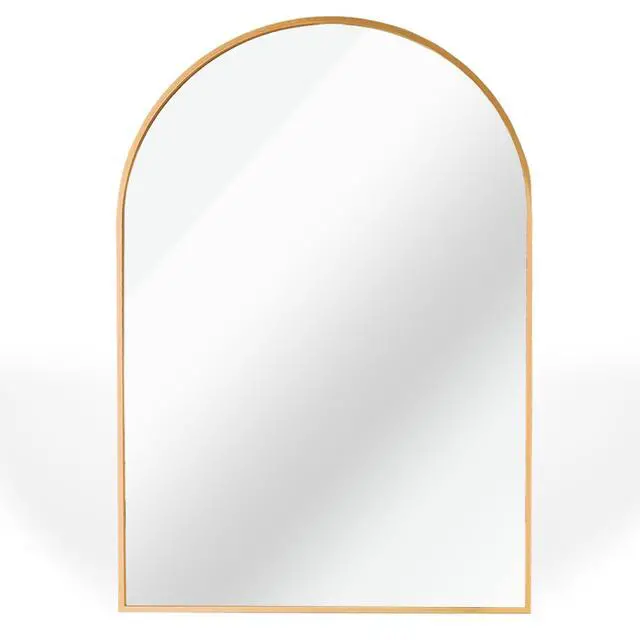 Alt view image 5 of 7 - 24x32 Inch Gold Metal Framed Arched Bathrrom Mirror for Wall.(W2203P220256)