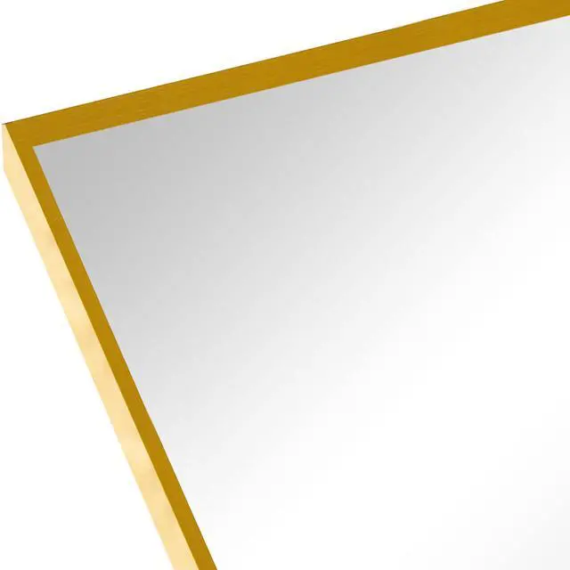 Alt view image 7 of 7 - 24x32 Inch Gold Metal Framed Arched Bathrrom Mirror for Wall.(W2203P220256)