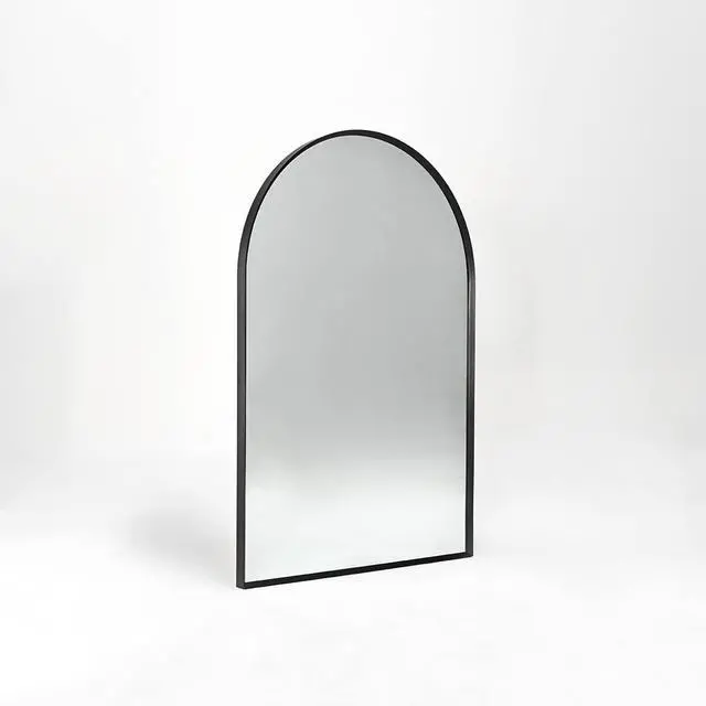 Alt view image 7 of 7 - 24x36 Inch Black Metal Framed Arched Bathrrom Mirror for Wall.(W2203134097)