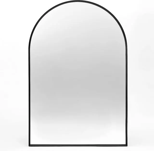 Alt view image 6 of 7 - 24x36 Inch Black Metal Framed Arched Bathrrom Mirror for Wall.(W2203134097)