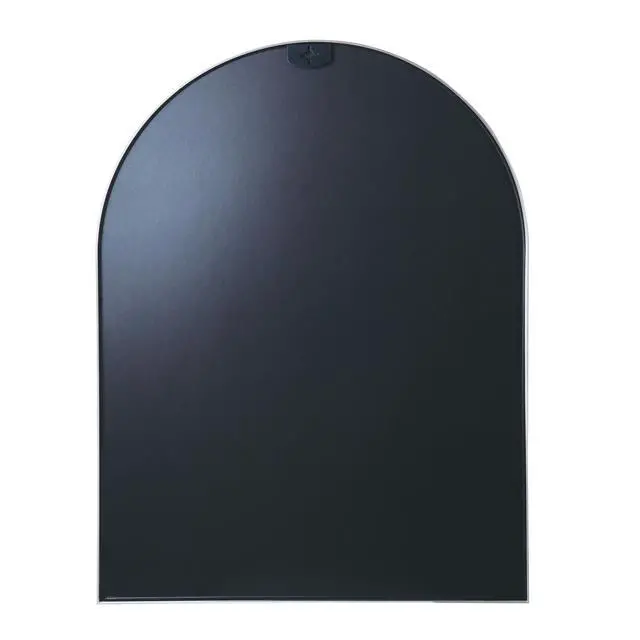 Alt view image 6 of 6 - 30x40 Inch Silver Metal Framed Arched Bathrrom Mirror for Wall.