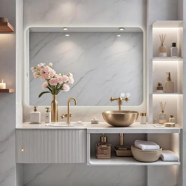 Alt view image 3 of 7 - Rectangular Backlit Mirror Bathroom 24"x36"
