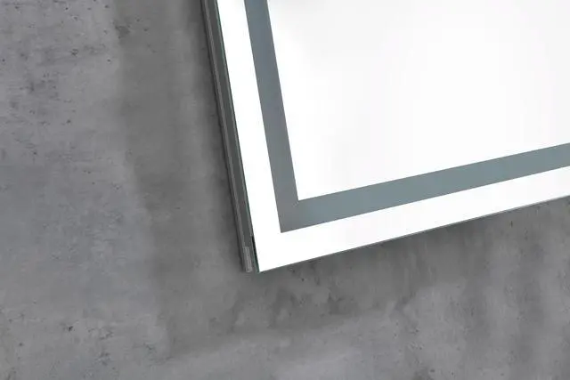 Alt view image 2 of 6 - 36 x 36 Inch LED Bathroom Mirror with Front, Wall Mounted Vanity Mirror, Anti-Fog, Memory, 3 Colors, Stepless Dimmable