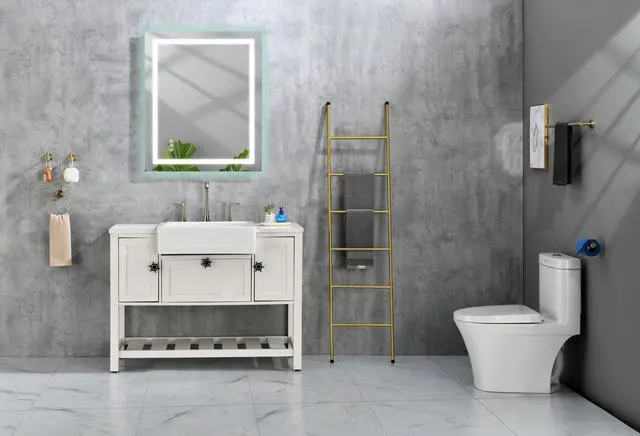 Main image of 40 x 36 Inch LED Bathroom Mirror with Front, Wall Mounted Vanity Mirror, Anti-Fog, Memory, 3 Colors, Stepless Dimmable