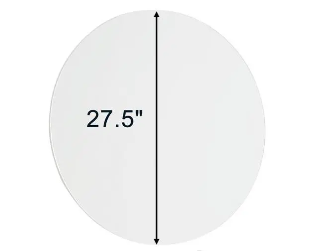 Alt view image 2 of 7 - 70cm bathroom mirror, round mirror, matte white Backboard