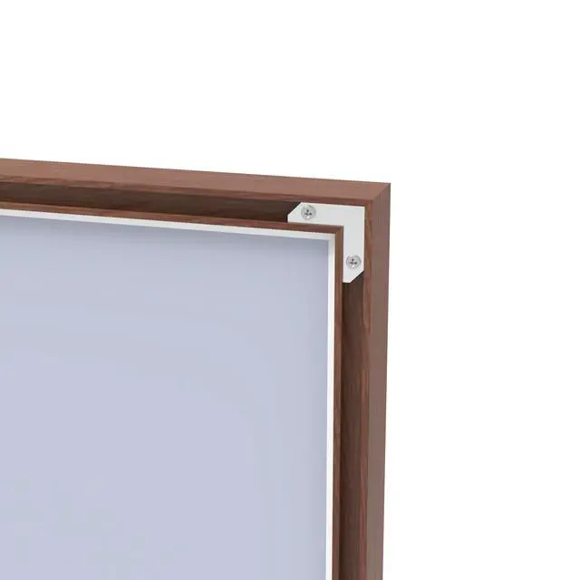 Alt view image 7 of 7 - 60*36" Oversized Modern Rectangle Bathroom Mirror with walnut Frame Decorative Large Wall Mirrors for Bathroom Living Room Bedroom Vertical or Horizontal Wall Mounted mirror with Aluminum Frame