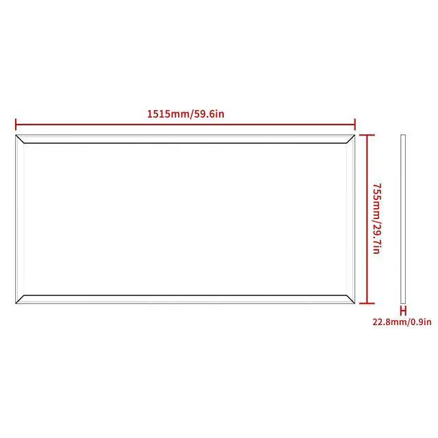 Alt view image 2 of 7 - 60"x30" Oversized Modern Rectangle Bathroom Mirror with Balck Frame Decorative Large Wall Mirrors for Bathroom Living Room Bedroom Vertical or Horizontal Wall Mounted mirror with Aluminum Frame