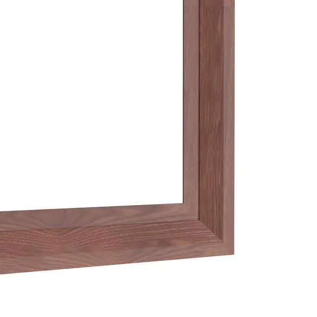 Alt view image 7 of 7 - 60"x40" Oversized Modern Rectangle Bathroom Mirror with walnut Frame Decorative Large Wall Mirrors for Bathroom Living Room Bedroom Vertical or Horizontal Wall Mounted mirror with Aluminum Frame