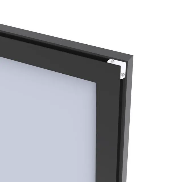 Alt view image 6 of 7 - 60"x40" Oversized Modern Rectangle Bathroom Mirror with Black Frame Decorative Large Wall Mirrors for Bathroom Living Room Bedroom Vertical or Horizontal Wall Mounted mirror with Aluminum Frame