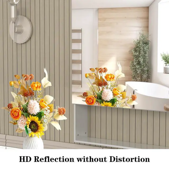 Alt view image 6 of 7 - 24'' x 30'' Medicine Cabinet with Mirror for Bathroom, Wall Mounted Bathroom Mirror with Storage, Adjustable Shelves, Aluminum Framework, Surface Mount Silver
