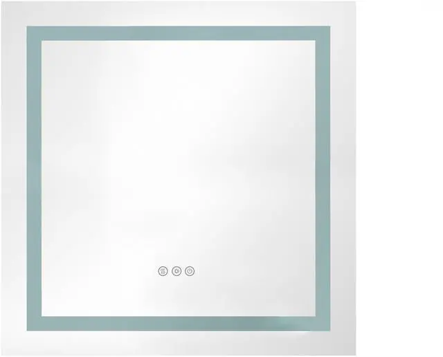 Main image of 36" x 36" LED Bathroom Mirror with Front and Backlight, Wall Mounted Vanity Mirror, Anti-Fog, Memory, 3 Colors, Stepless Dimmable