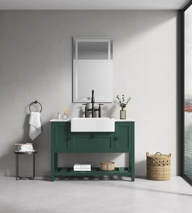 Alt view image 5 of 6 - LED Bathroom Mirror 36 "x28 " with Front and Backlight, Dimmable Wall Mirrors with Anti-Fog, Memory,3 Colors, LED Vanity Mirror