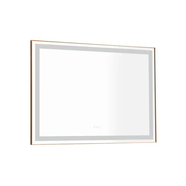 Alt view image 2 of 7 - 48*36 LED Lighted Bathroom Wall Mounted Mirror with High Lumen+Anti-Fog Separately Control
