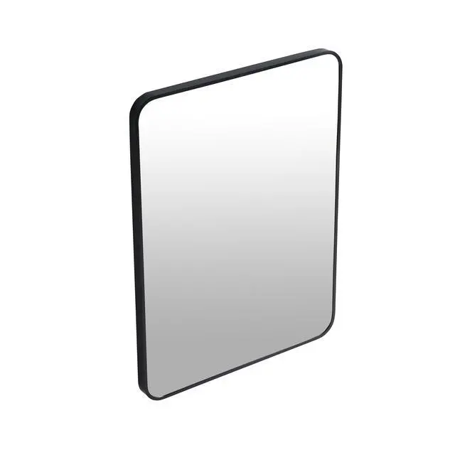 Alt view image 7 of 7 - 24 x 32 Inch Bathroom Mirror Black Aluminum Frame