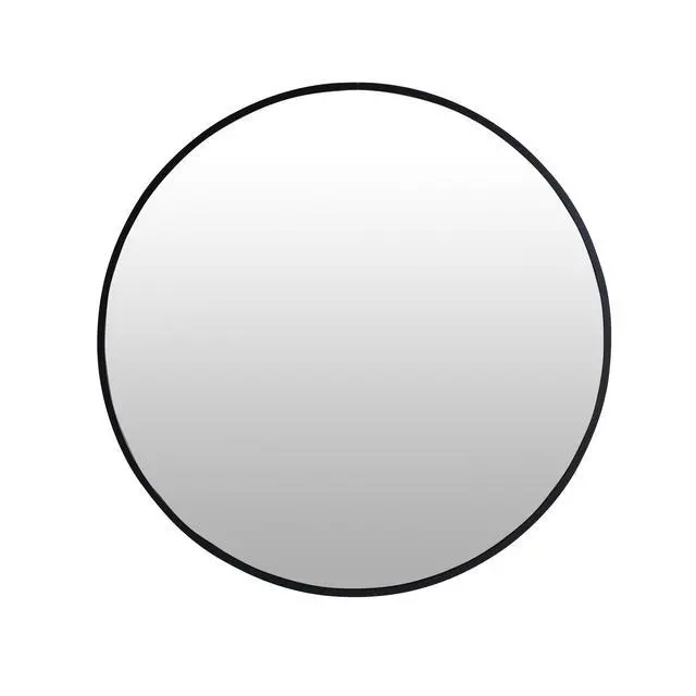 Alt view image 6 of 7 - 24" Large Round Black Circular Mirror