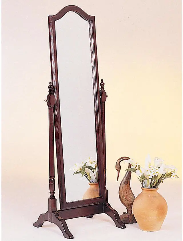 Main image of Meriwel Merlot Wood Adjustable Full Length Cheval Mirror