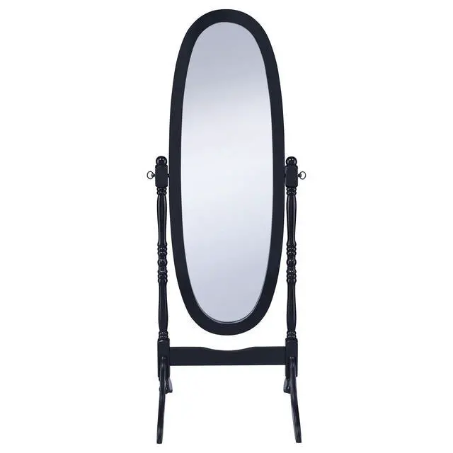 Alt view image 4 of 7 - Dunne Black Cheval Mirror