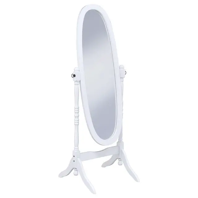 Alt view image 2 of 7 - Dunne White Cheval Mirror