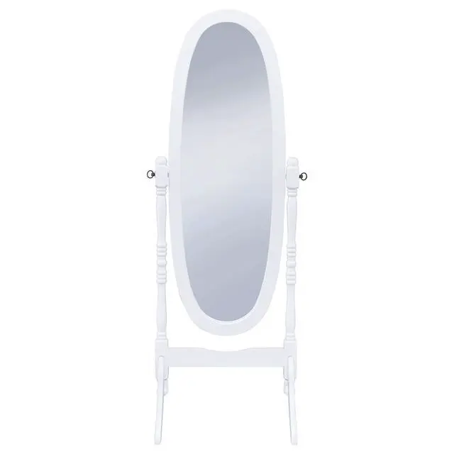 Alt view image 3 of 7 - Dunne White Cheval Mirror