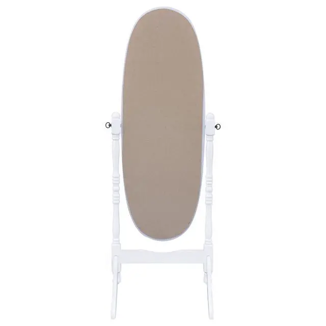Alt view image 6 of 7 - Dunne White Cheval Mirror
