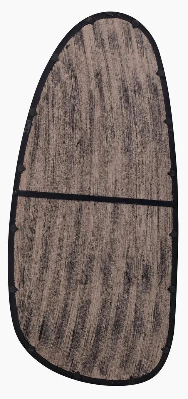 Alt view image 4 of 4 - Wall Mirror with Blackwash Mango Wood Frame, Black, 28x60"