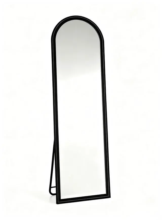 Main image of Full Length Mirror 63"x 20" Floor Mirror, Free Standing Full Body Mirror, Wall Mounted Hanging or Leaning Mirror with Stand for Bedroom, Living Room, Cloakroom