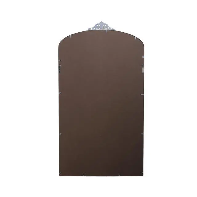 Alt view image 6 of 7 - Full Length Mirror 36x66 Inch Vintage Ornate Arched Floor Mirror Metal Framed Mirror Dressing Mirror Oversized Wall Mirror, for Entryway, Living Room, Bedroom, Clothing Shop, Antique Silver