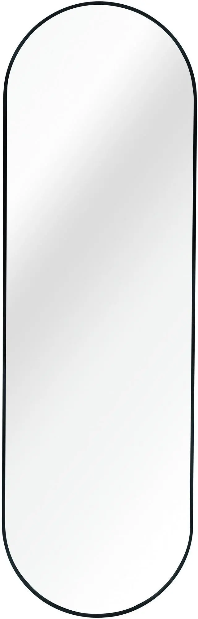 Main image of Black 63 x 20IN Pill Shaped Full Lenghth Mirror or Bathroom mirror