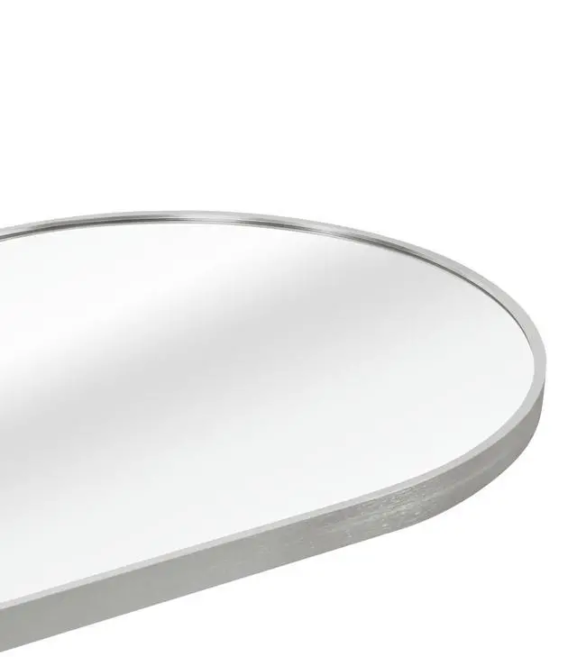 Alt view image 5 of 7 - Silver 63 x 20IN Pill Shaped Full Lenghth Mirror or Bathroom mirror