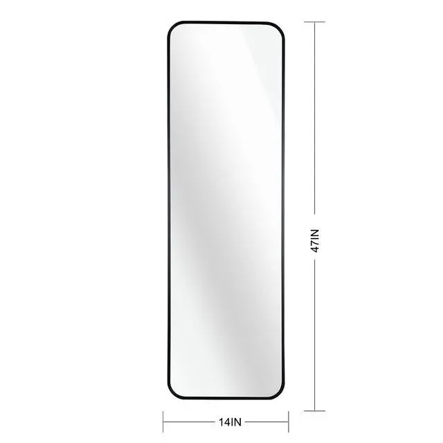 Alt view image 4 of 6 - Black 47 x 14IN Door mirror.(W2203P182244)