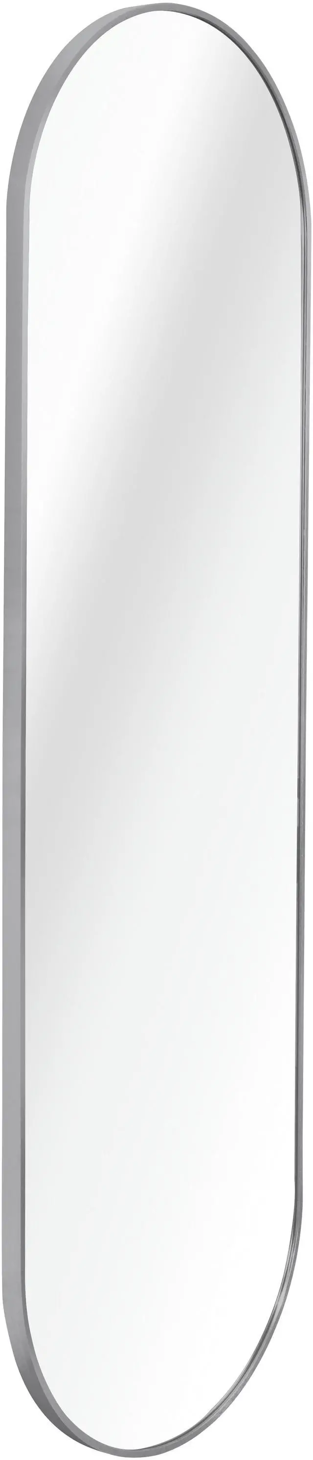 Alt view image 2 of 7 - Silver 63 x 20IN Pill Shaped Full Lenghth Mirror or Bathroom mirror