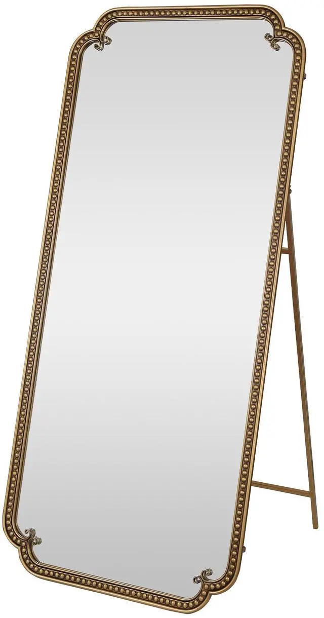 Main image of Full Length Mirror with Stand, 70.1"x31.9" Floor Standing Large Dressing Mirror Hanging or Leaning Against Wall for Bedroom Living Room, Antique Gold