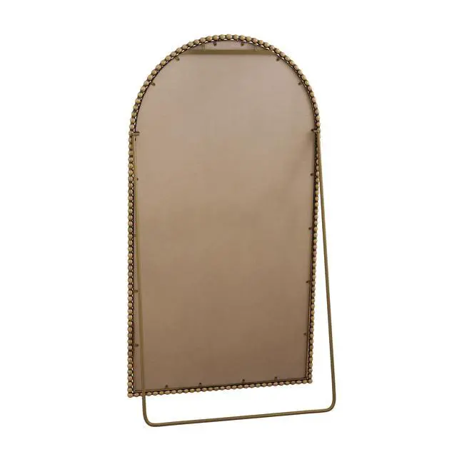 Alt view image 7 of 7 - Iron Arch Retro Full Length Mirror With Supporting Feet, For Living Room, Bedroom (Gold)