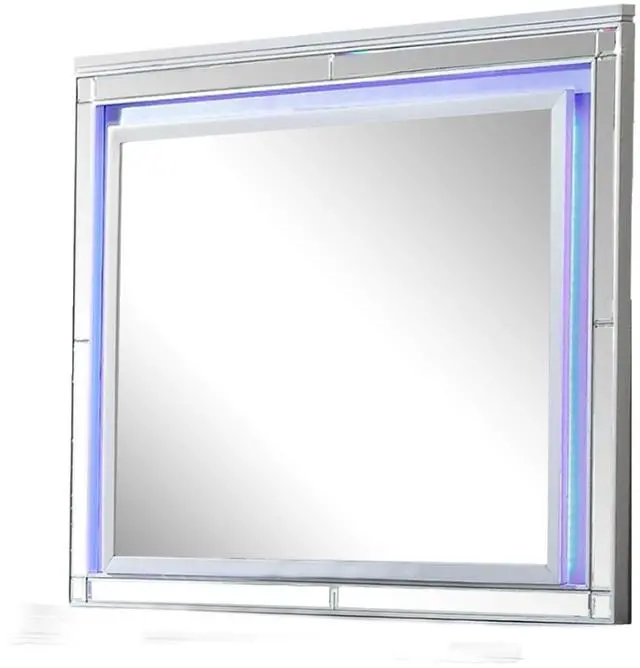Main image of Sterling Mirror Framed LED Mirror Made With Wood in Silver Color