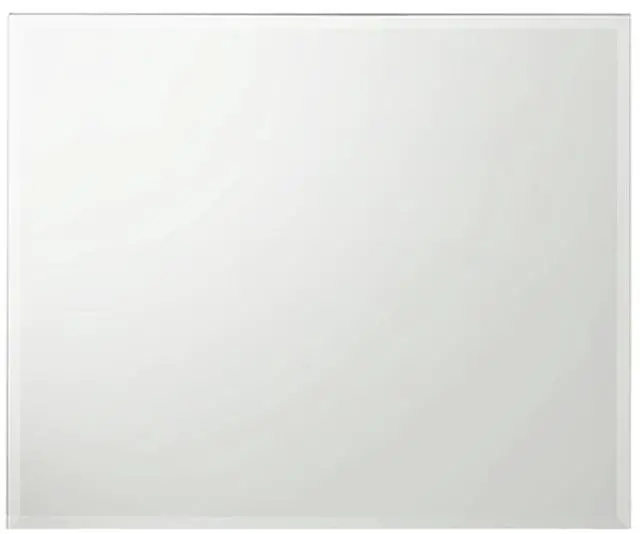 Main image of Olivia Contemporary Style Mirror Made with Wood in White. (INCLUDES MIRROR ONLY)