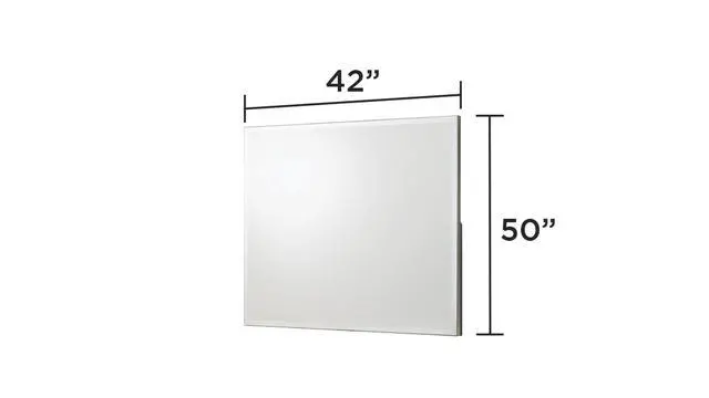 Alt view image 2 of 5 - Olivia Contemporary Style Mirror Made with Wood in White. (INCLUDES MIRROR ONLY)