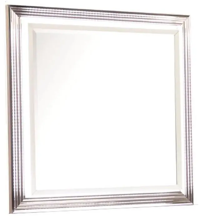 Main image of Desire Mirror LED-Lit Frame with Metallic Trim and Generous Viewing Surface for a Sophisticated and Functional Bedroom Accent (INCLUDES ONLY MIRROR)