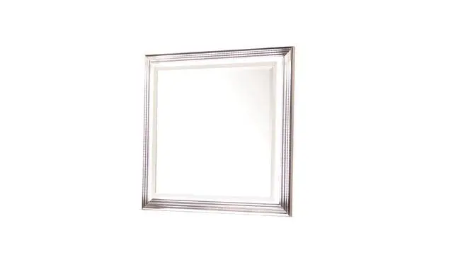 Alt view image 3 of 4 - Desire Mirror LED-Lit Frame with Metallic Trim and Generous Viewing Surface for a Sophisticated and Functional Bedroom Accent (INCLUDES ONLY MIRROR)