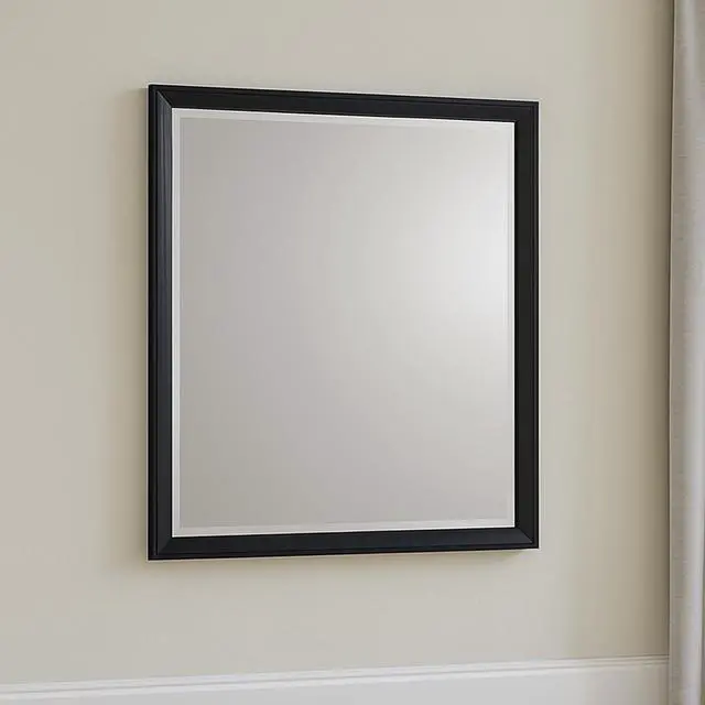 Alt view image 2 of 5 - Houston Traditional Style Mirror Made with Wood in Walnut(THIS ITEM INCLUDES MIRROR ONLY)